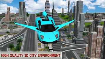 New Turbo Flying 3D Car स्क्रीनशॉट 2