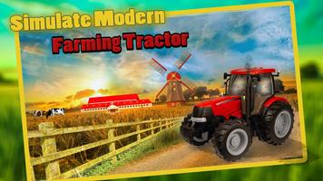 Simulate Modern Farm Tractor poster