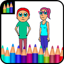 Beth Coloring Sheets-Rick Coloring Pages For Kids APK