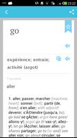 Français Anglais Dictionnaire capture d'écran 1