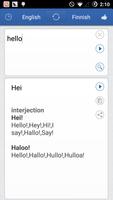 Finnish English Translator پوسٹر