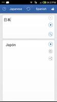 Japanese Spanish Translator ภาพหน้าจอ 2