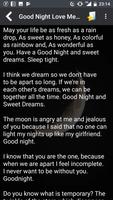 Romantic Good Night Messages capture d'écran 3