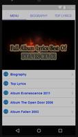 Evanescence Full Album Lyrics ảnh chụp màn hình 3