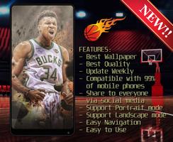 Giannis Antetounmpo Wallpaper ảnh chụp màn hình 1