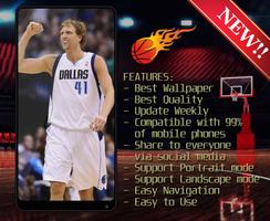 Dirk Nowitzki Wallpaper HD 4K 🏀 ảnh chụp màn hình 3