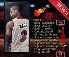 Dwyane Wade Wallpaper HD 4K 🏀 ảnh chụp màn hình 3