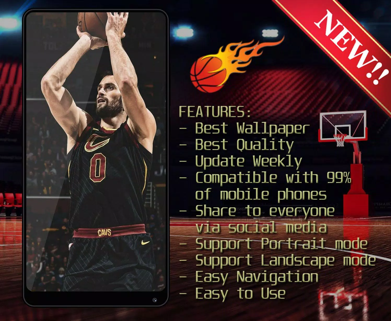 Kevin Love Wallpaper HD 4K 🏀 APK for Android Download