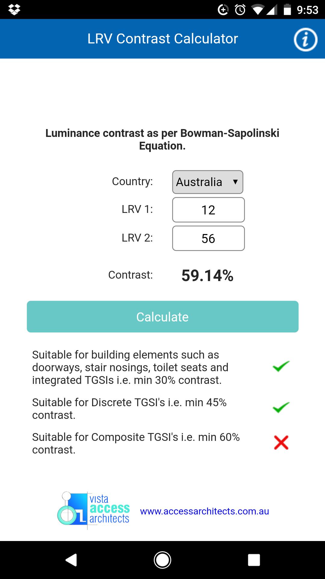 LRV Contrast Calculator APK voor Android Download