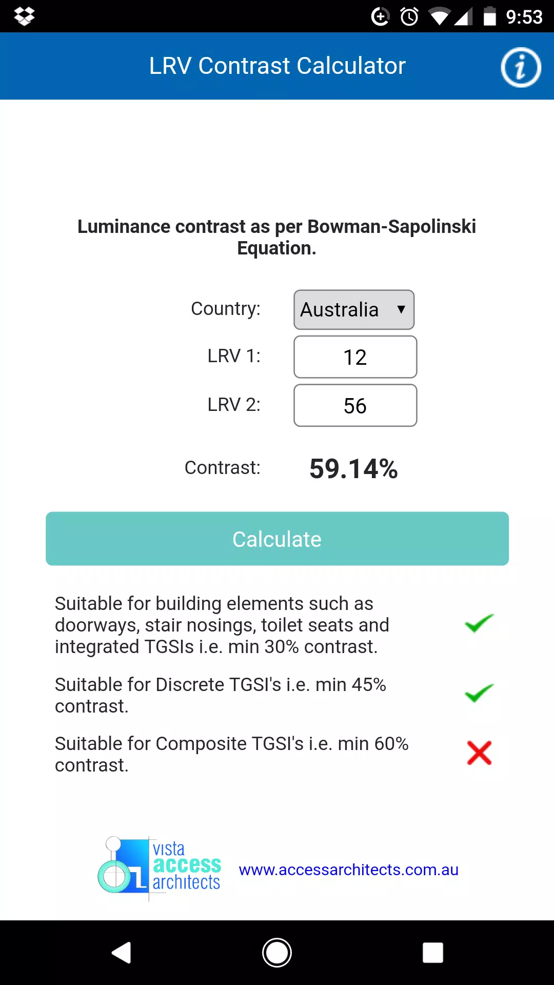 LRV Contrast Calculator APK for Android Download