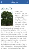 Windsor Oaks Veterinary Clinic capture d'écran 1