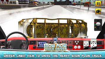 Snow Plow Truck Driver 3D capture d'écran 2
