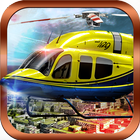 911 Police hélicoptère combat icône