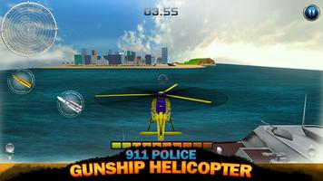 911 Police Gunship Helicopter পোস্টার