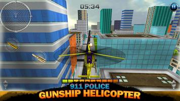 911 Police Gunship Helicopter Ekran Görüntüsü 2