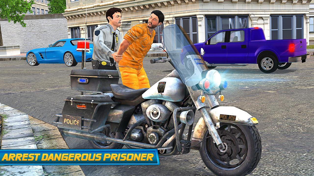 Prison Escape Cop Bike Chase For Android Apk Download - epic motorcycle police chase in jailbreak roblox jail