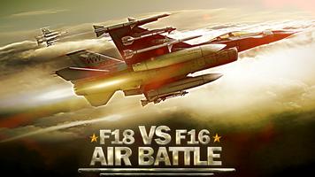 F18 vs F16 Air Battle 3D Affiche