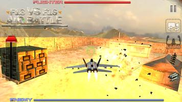 F18 vs F16 Air Battle 3D capture d'écran 2