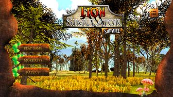 Jeu Lion Simulator 3D -Safari Affiche