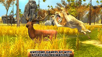 Jeu Lion Simulator 3D -Safari capture d'écran 2