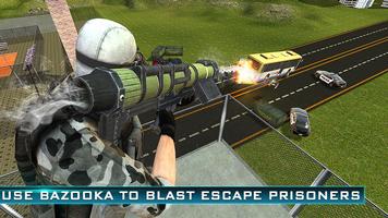 Prison Escape Police Sniper 3D capture d'écran 2