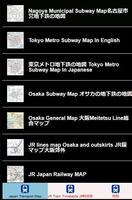 Cartes du métro du Japon Affiche