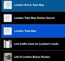 London Tube Map Bus Maps Route Affiche