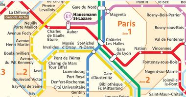 Plan des bus du métro de Paris capture d'écran 2