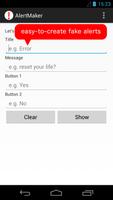 Fake Alert Maker اسکرین شاٹ 1