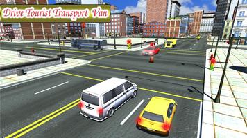 Drive City van Simulator 3D : tourist transport โปสเตอร์