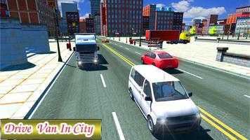 Drive City van Simulator 3D : tourist transport syot layar 1