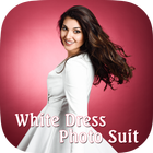 White Dress Photo Suit icône