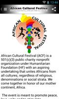 African Cultural Festival پوسٹر