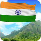 3D India Flag (Wallpaper) ไอคอน