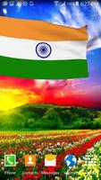 3D India Flag (Wallpaper) capture d'écran 3