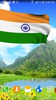 3D India Flag (Wallpaper)-poster