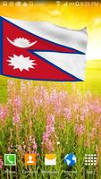 3D Nepal Flag Wallpaper screenshot 1