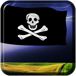 3D Pirate Flag Wallpaper