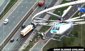 Volocopter: Police Helicopter City Rescue screenshot 1