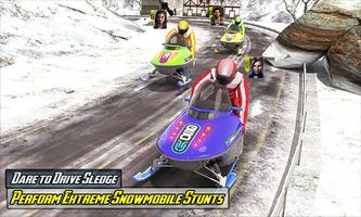 Sledge Racing Mountain Slide - Winter Sport capture d'écran 1