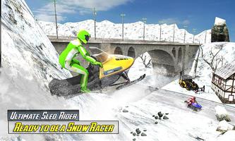 Sledge Racing Mountain Slide - Winter Sport capture d'écran 2