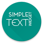 eenvoudige Text Widget-icoon