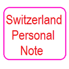 Switzerland Personal Notepad icône