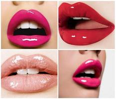 maquillaje de labios Poster