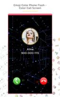 Emoji Color Phone Flash - Color Call Screen imagem de tela 1