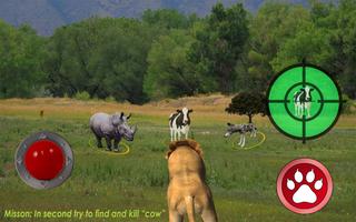 Wild Lion Simulator captura de pantalla 1