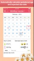 Menstrual Calendar capture d'écran 1