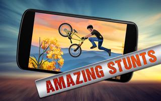 Impossible Rooftop BMX Bicycle Stunt Track Race 3D Affiche