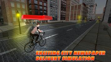 City Bicycle Simulation : Newspaper Delivery screenshot 3