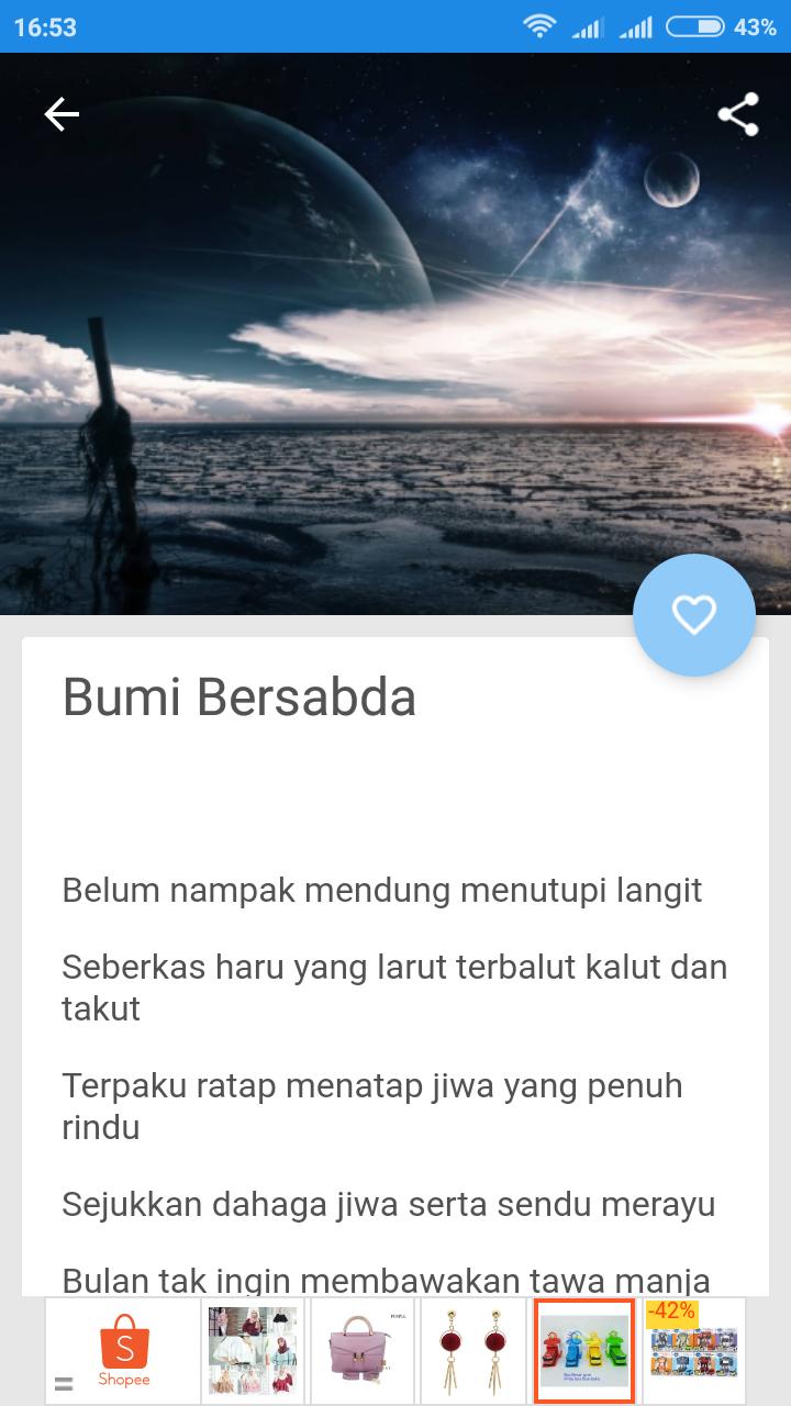 Puisi Keindahan Alam Semesta For Android Apk Download